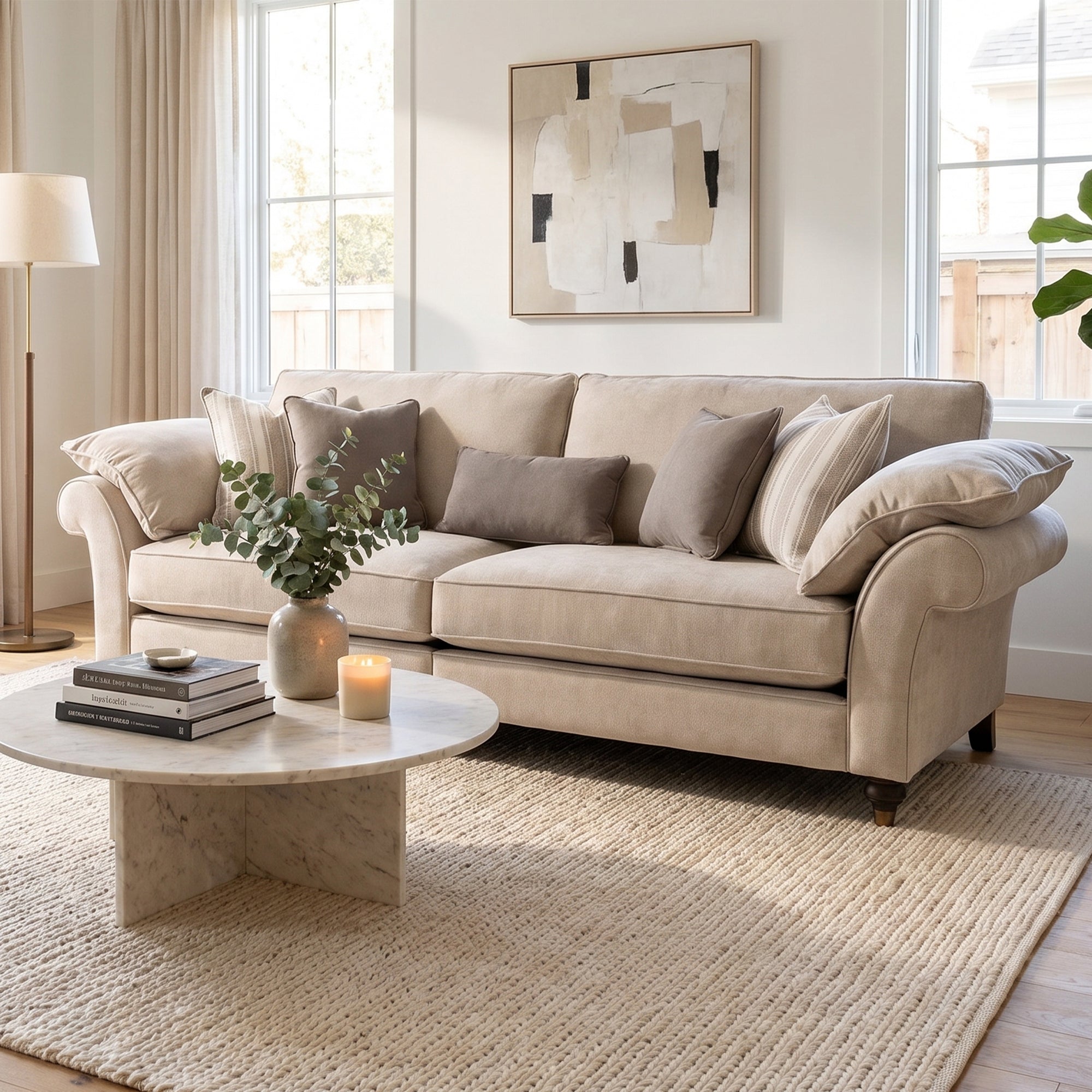 Yale - 4 Seat Split Sofa, Fabric