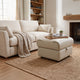 Staten - Square Storage Footstool, Leather