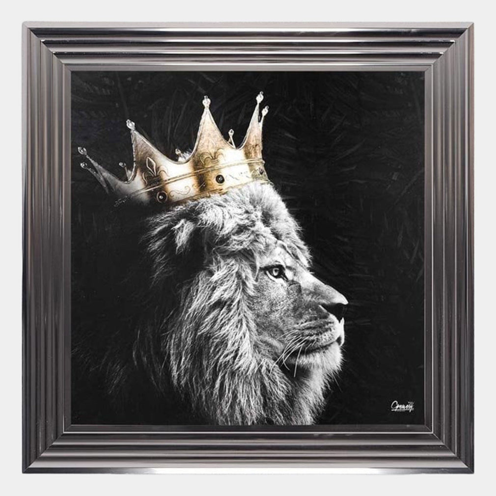 King Lion - Framed Wall Art Print