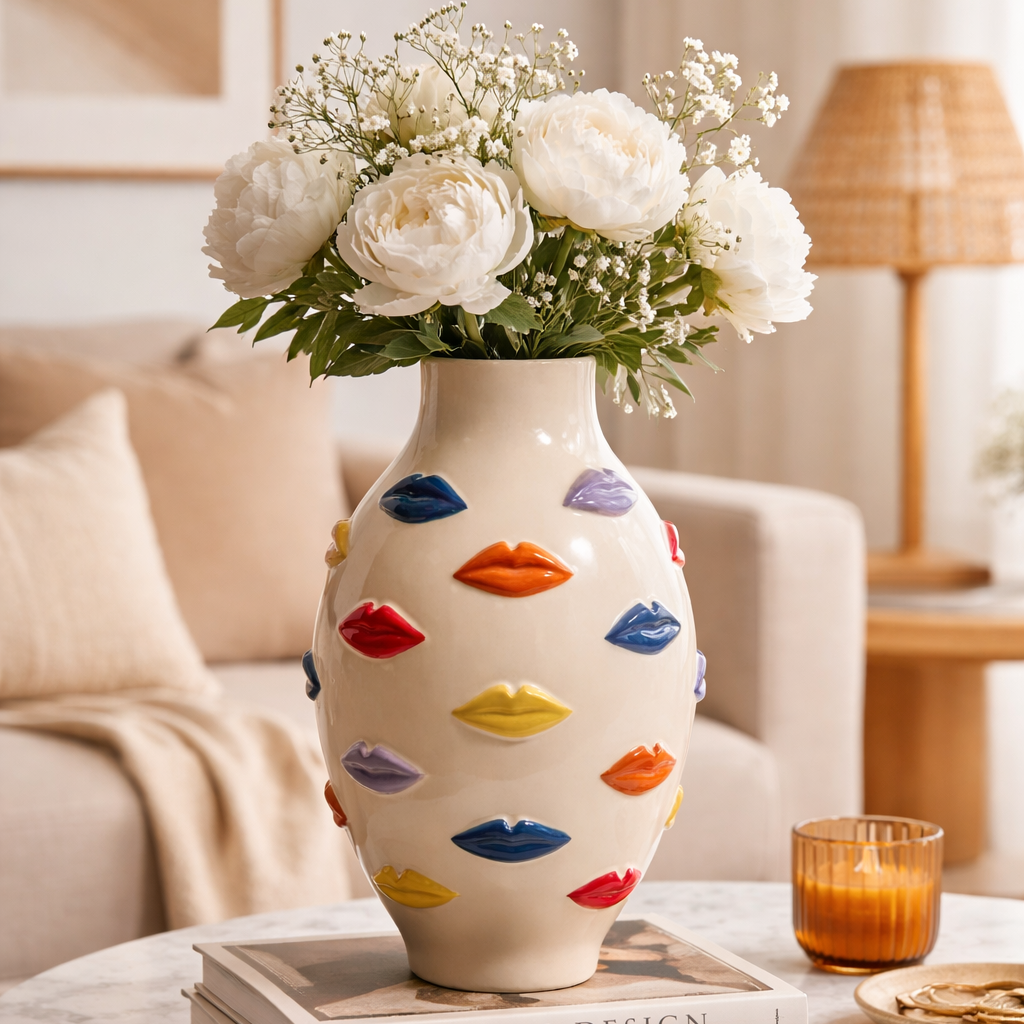 Lipstick Lips - Quirky Vase