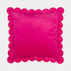 Scallop Velvet - Pink Cushion 45x45cm