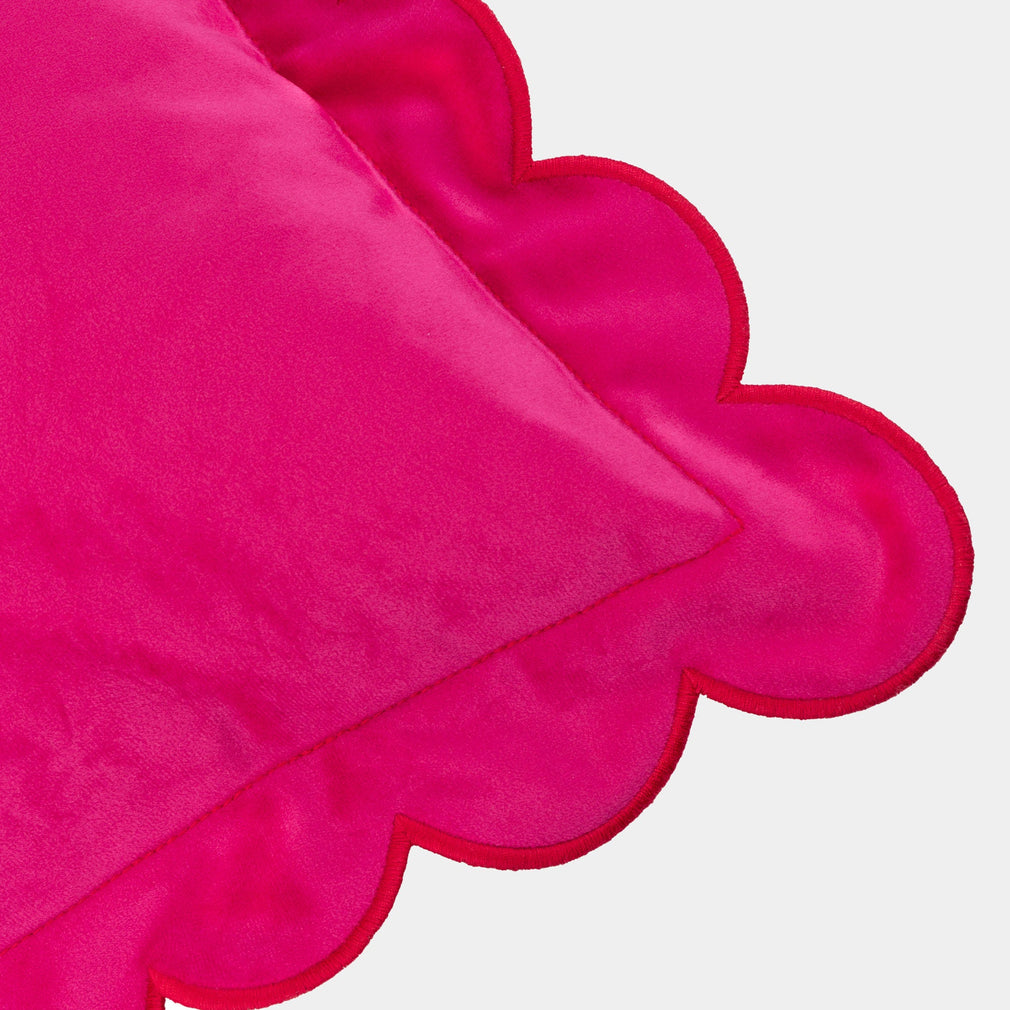 Scallop Velvet - Pink Cushion 45x45cm