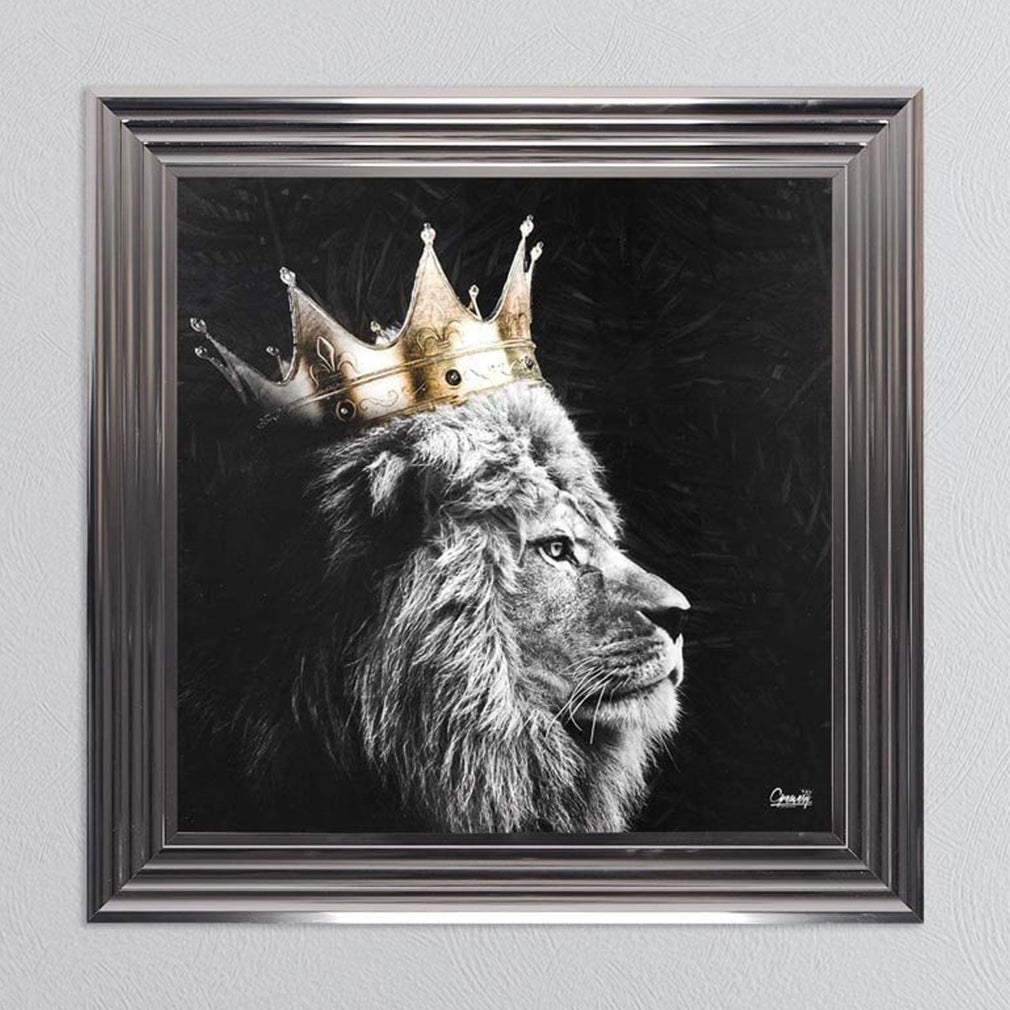 King Lion - Framed Wall Art Print