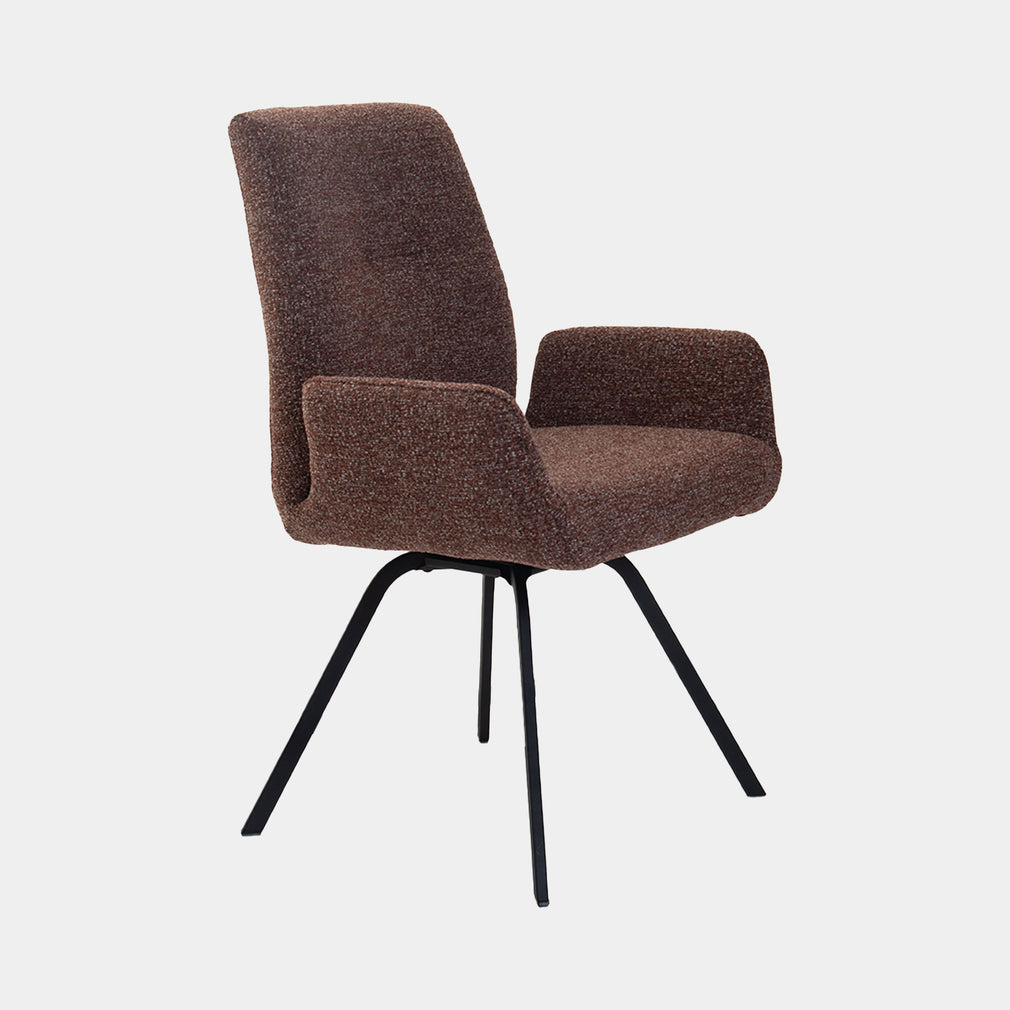 Lydia Ergo - Swivel Dining Armchair, Fabric