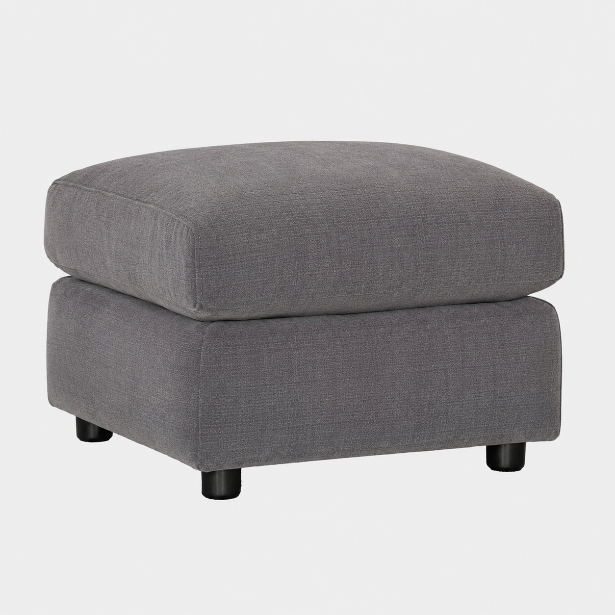Shaftesbury - Footstool, Fabric Manhattan Charcoal