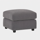 Shaftesbury - Footstool, Fabric Manhattan Charcoal