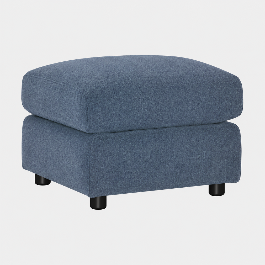 Shaftesbury - Footstool, Fabric Manhattan Navy