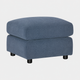 Shaftesbury - Footstool, Fabric Manhattan Navy