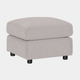 Shaftesbury - Footstool, Fabric Manhattan Stone