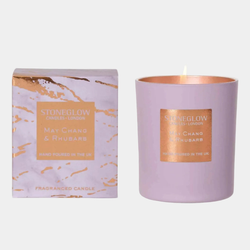 Stoneglow Luna - May Chang & Rhubarb Candle 220g
