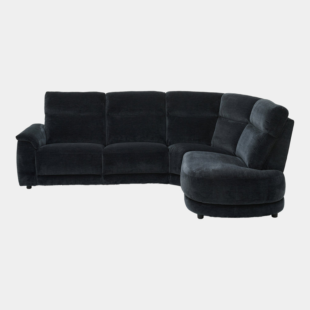 Chelsea - RHF Power Recliner Corner Sofa, Mayfair Midnight Fabric