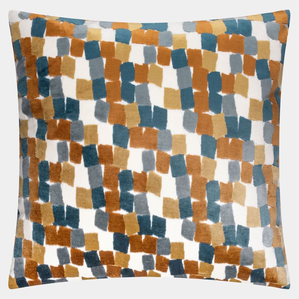 Blocks Velvet - Ginger Cushion 45x45cm