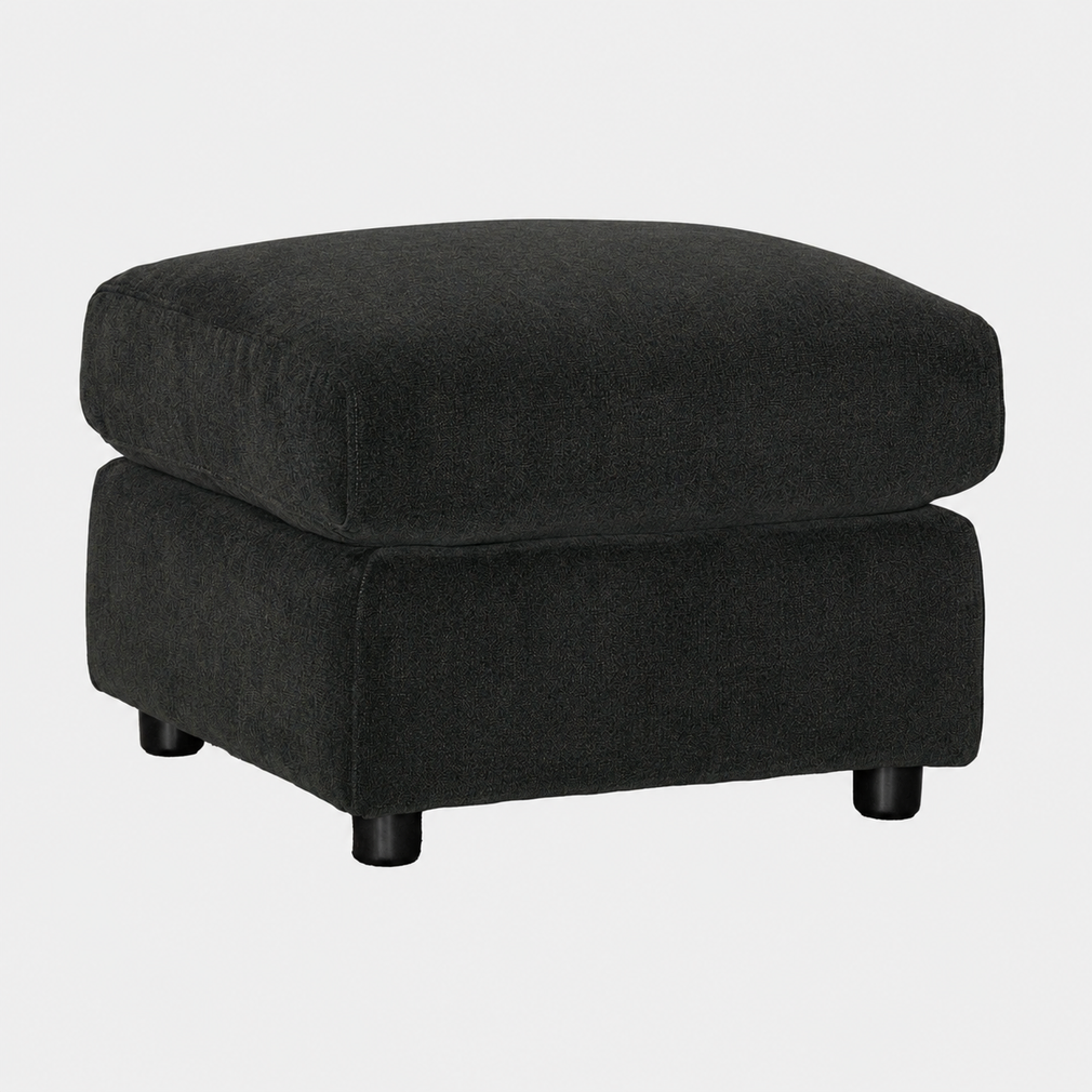 Shaftesbury - Footstool, Fabric Manhattan Mushroom