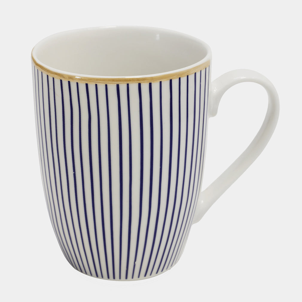 Tipperary Crystal Rainbow - Striped Mugs, Set of 6