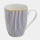 Tipperary Crystal Rainbow - Striped Mugs, Set of 6