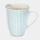 Tipperary Crystal Rainbow - Striped Mugs, Set of 6