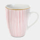 Tipperary Crystal Rainbow - Striped Mugs, Set of 6