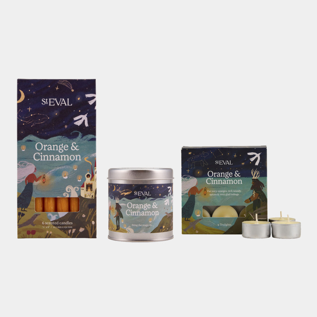 St Eval Festive Orange & Cinnamon - Festive Candle Set