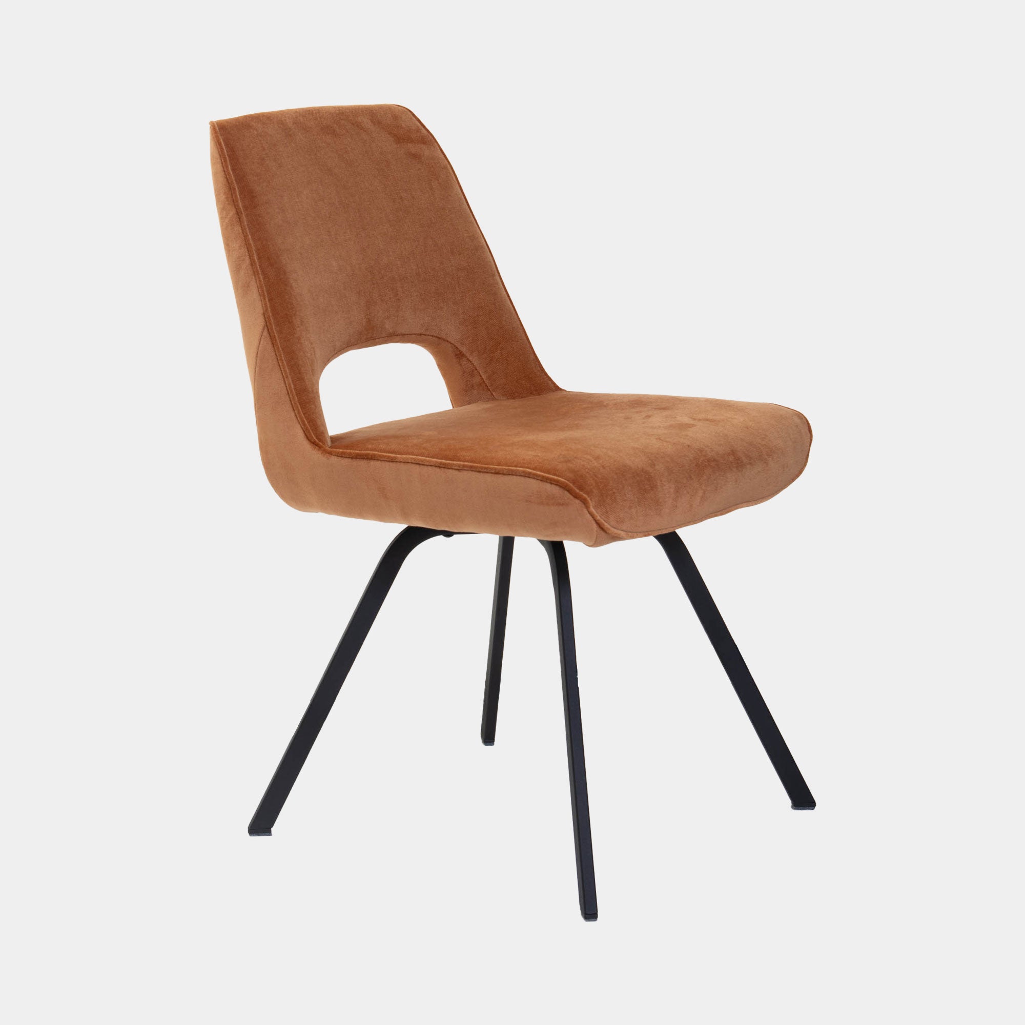 Sam - Dining Chair, Marmalade Fabric