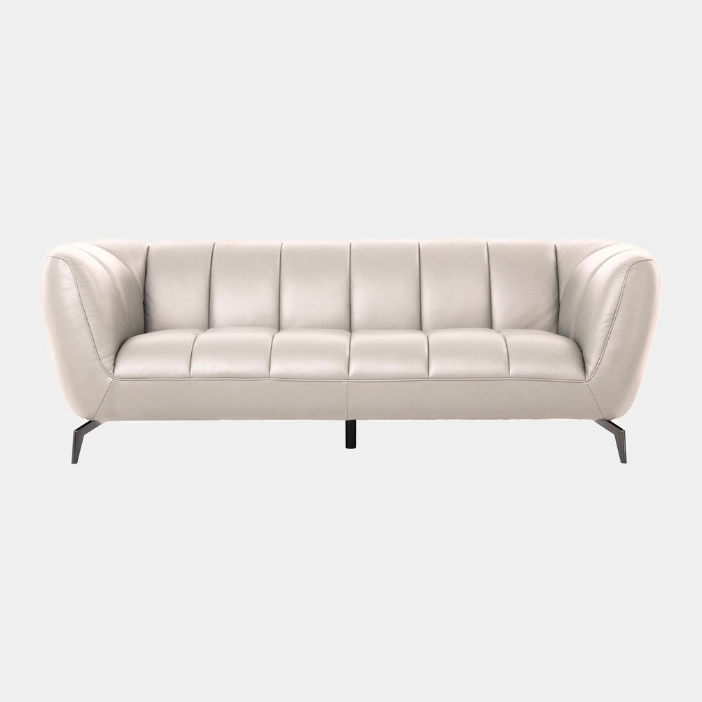 Odyssey - 3 Seat Sofa, Leather Oslo Frost