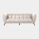 Odyssey - 3 Seat Sofa, Leather Oslo Frost
