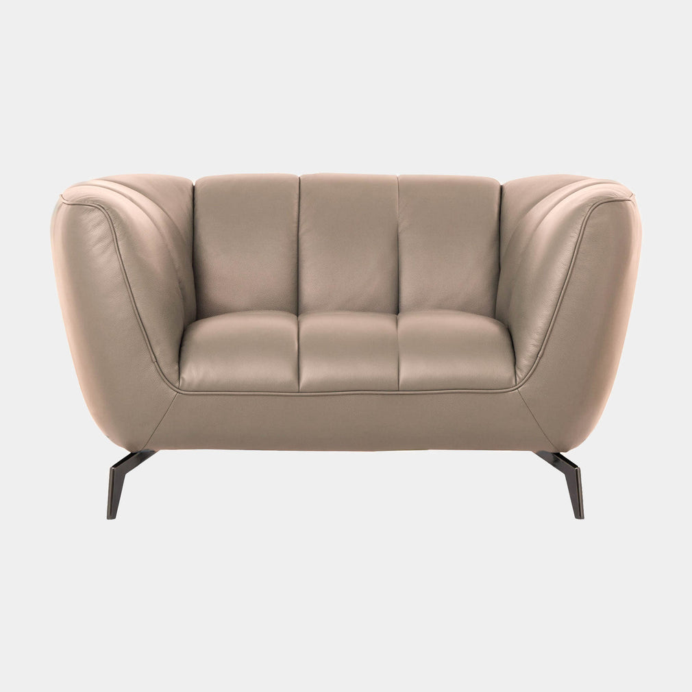 Odyssey - 1.5 Seat Sofa, Leather Oslo Mushroom