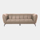 Odyssey - 3 Seat Sofa, Leather Oslo Mushroom