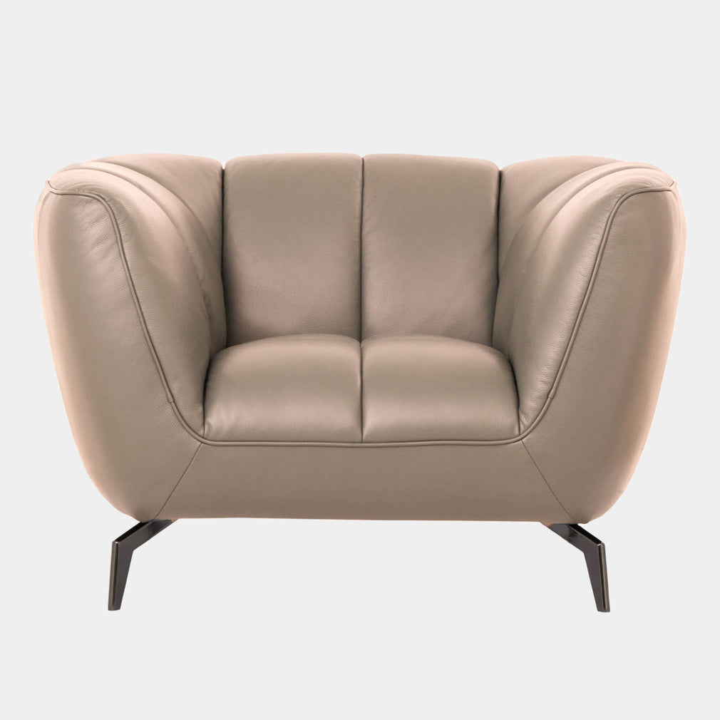 Odyssey - Armchair, Leather Oslo Mushroom
