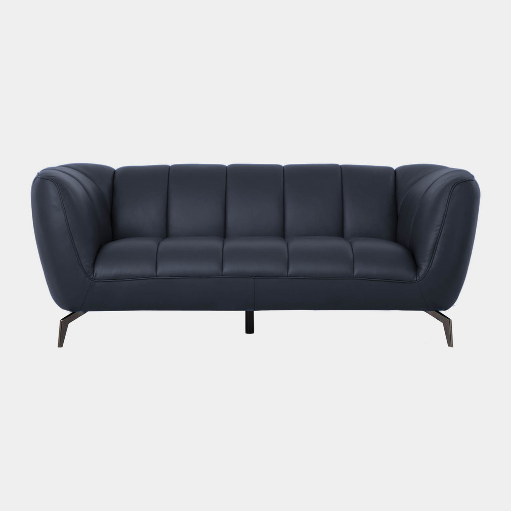 Odyssey - 2 Seat Sofa, Leather Oslo Navy