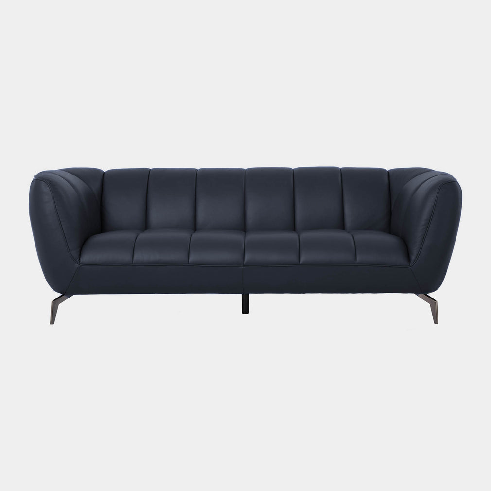 Odyssey - 3 Seat Sofa, Leather Oslo Navy