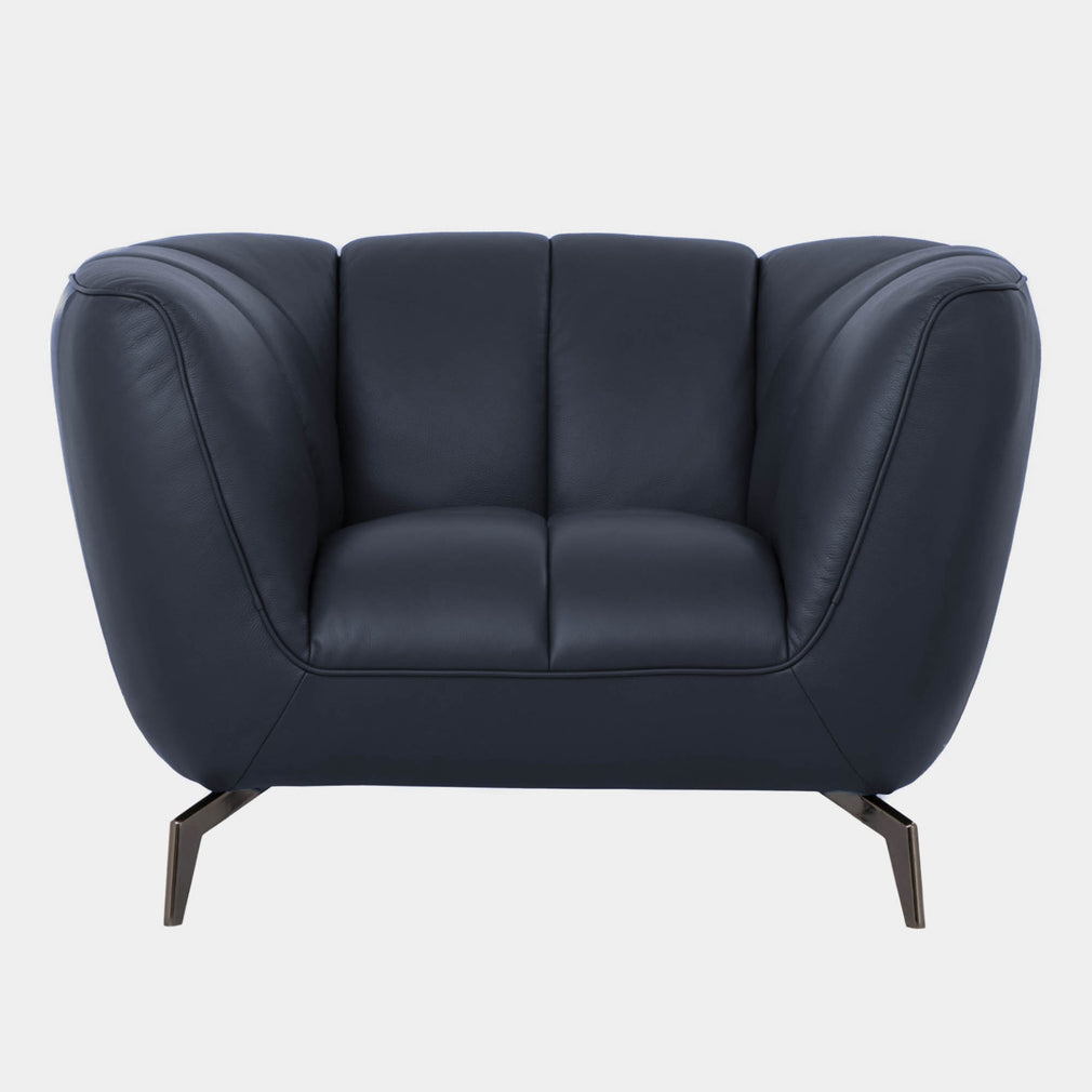 Odyssey - Armchair, Leather Oslo Navy