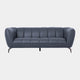 Odyssey - 3 Seat Sofa, Leather Oslo Smoke Blue