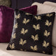 Guilded Palms - Black Cushion 45x45cm
