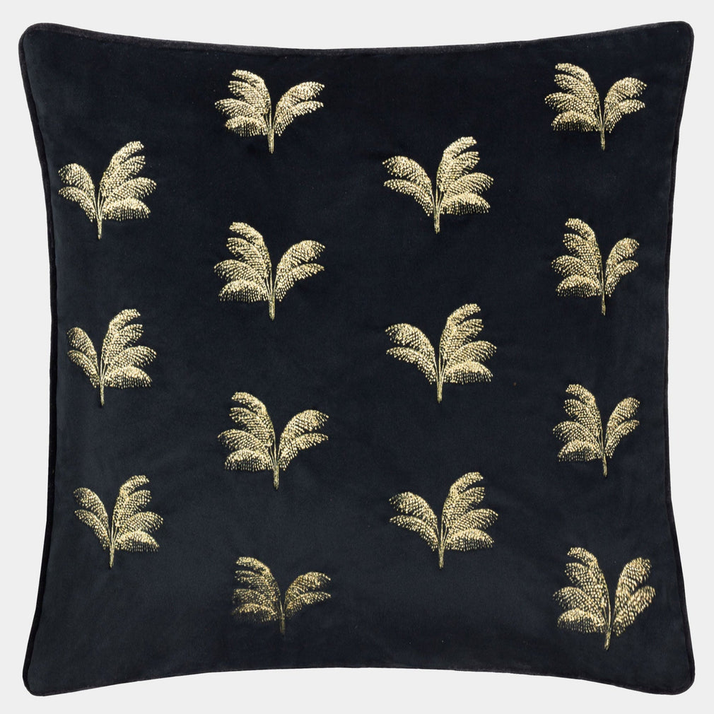 Guilded Palms - Black Cushion 45x45cm