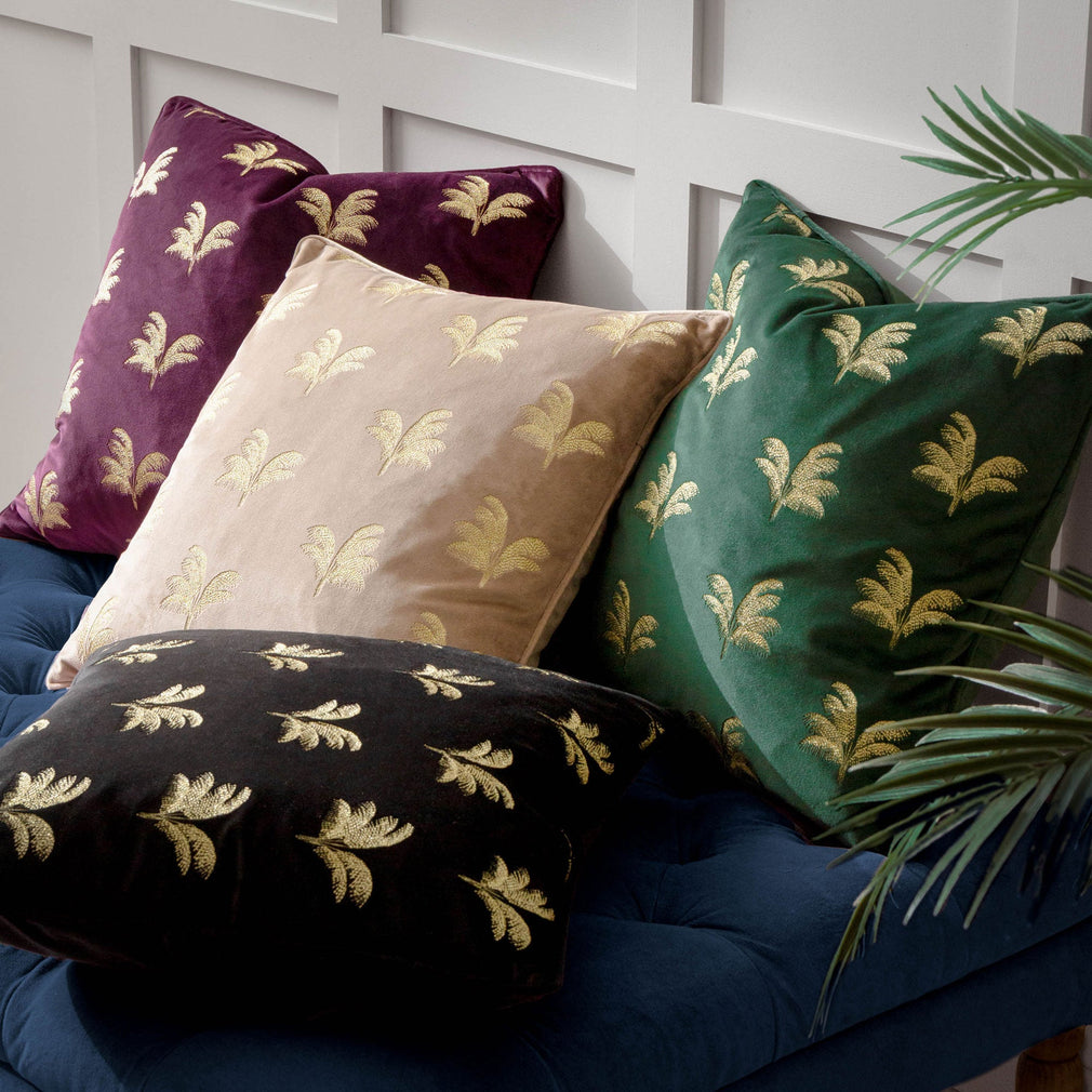 Guilded Palms - Plum Cushion 45x45cm