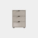Varnell - 3 Drawer Glass Bedside Table