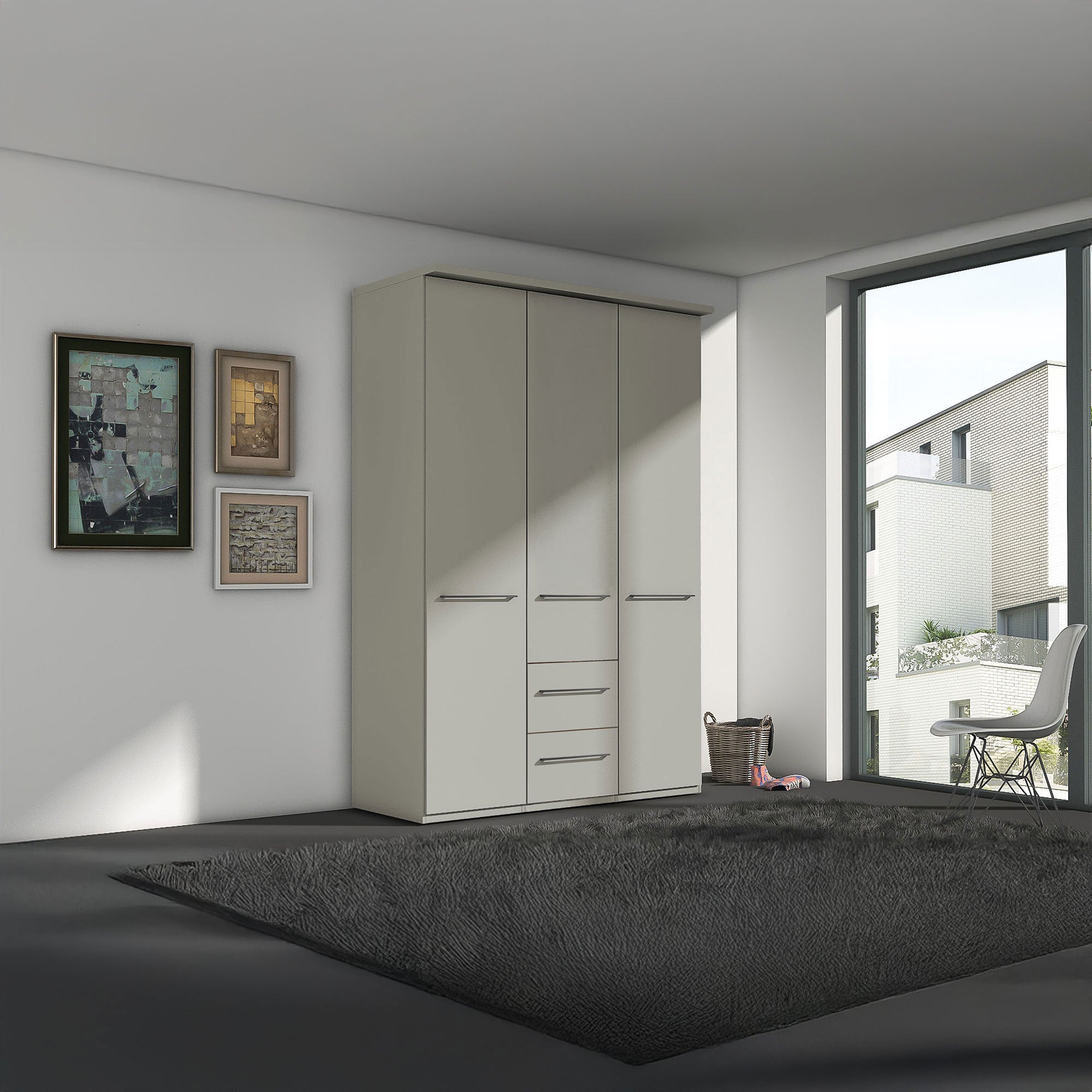 Fitzroy - 3 Door 2 Drawer Combi Wardrobe