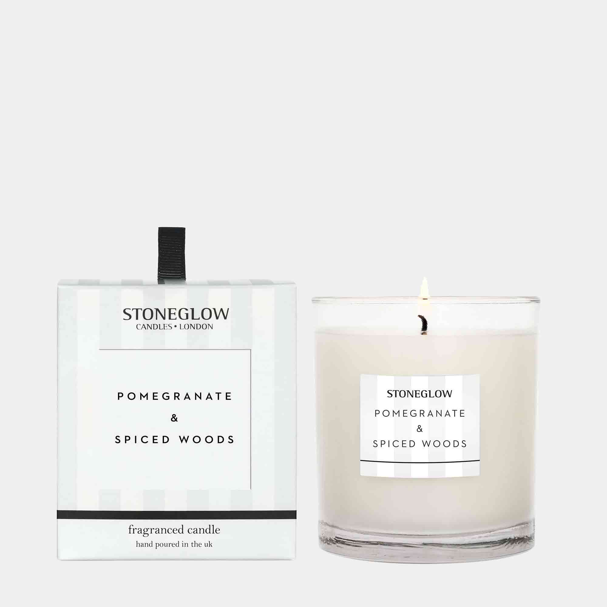Stoneglow Modern Classics - Pomegranate & Spiced Woods Candle
