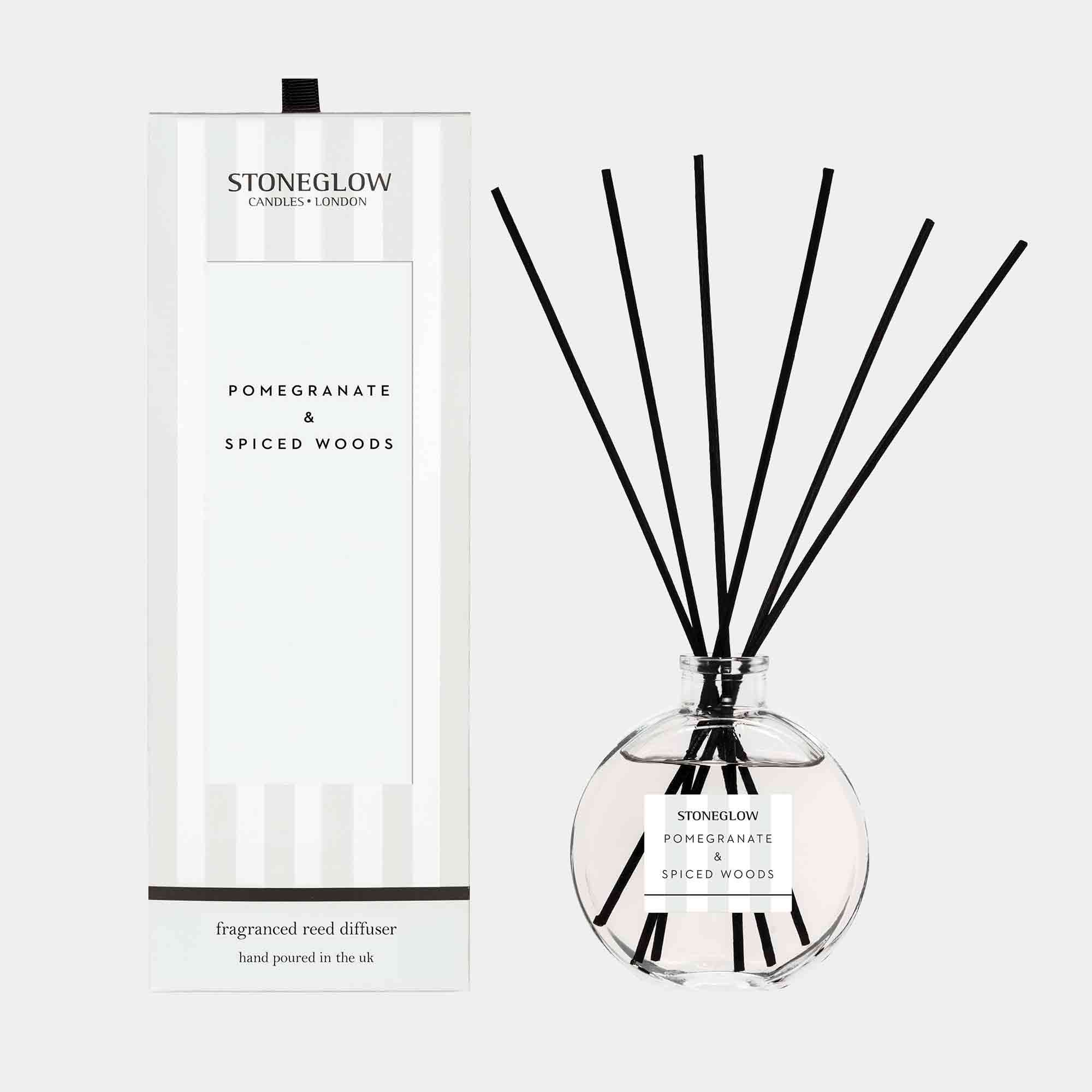 Stoneglow Modern Classics - Pomegranate & Spiced Woods Reed Diffuser 120ml