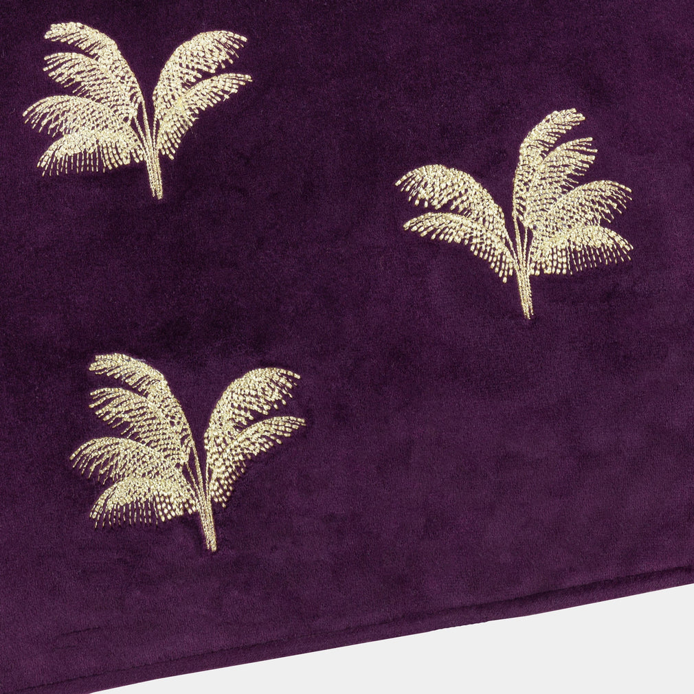 Guilded Palms - Plum Cushion 45x45cm