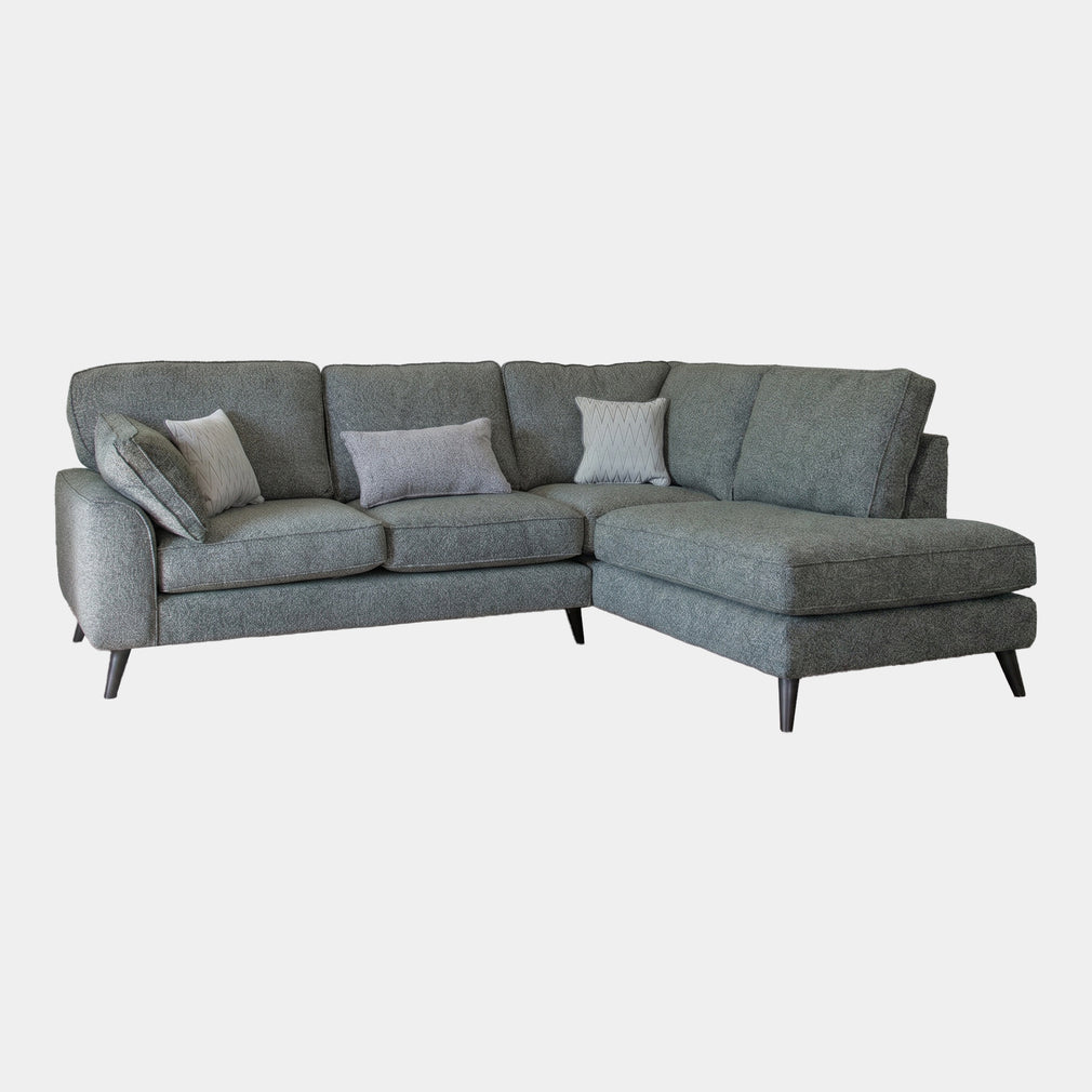 Logan - RHF Chaise Corner Sofa, Fabric