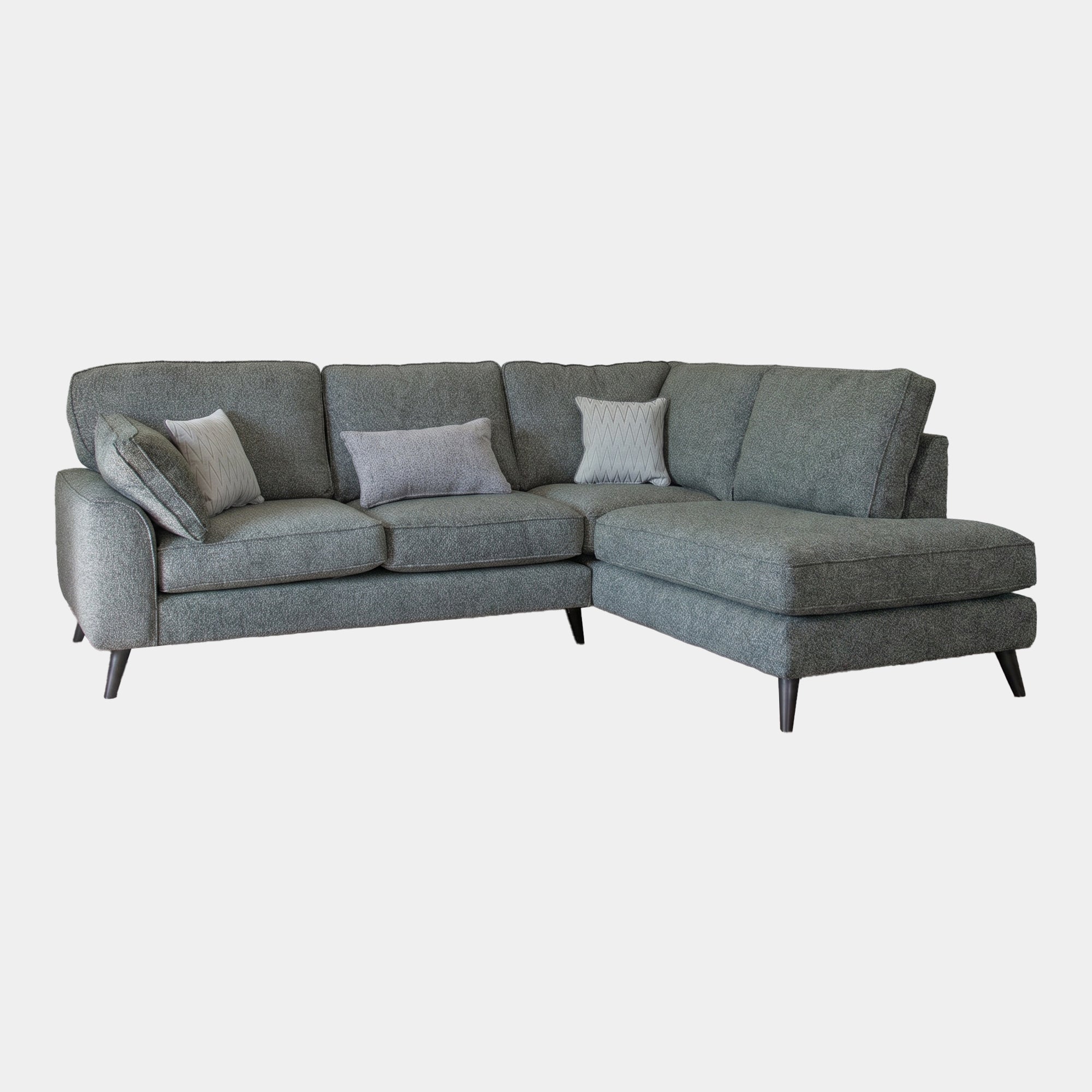 Logan - RHF Chaise Corner Sofa, Fabric