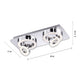 Rolo Silver - Ceiling Light, 2 Light