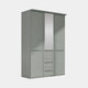 Fitzroy - 3 Door 2 Drawer Combi Mirrored Wardrobe