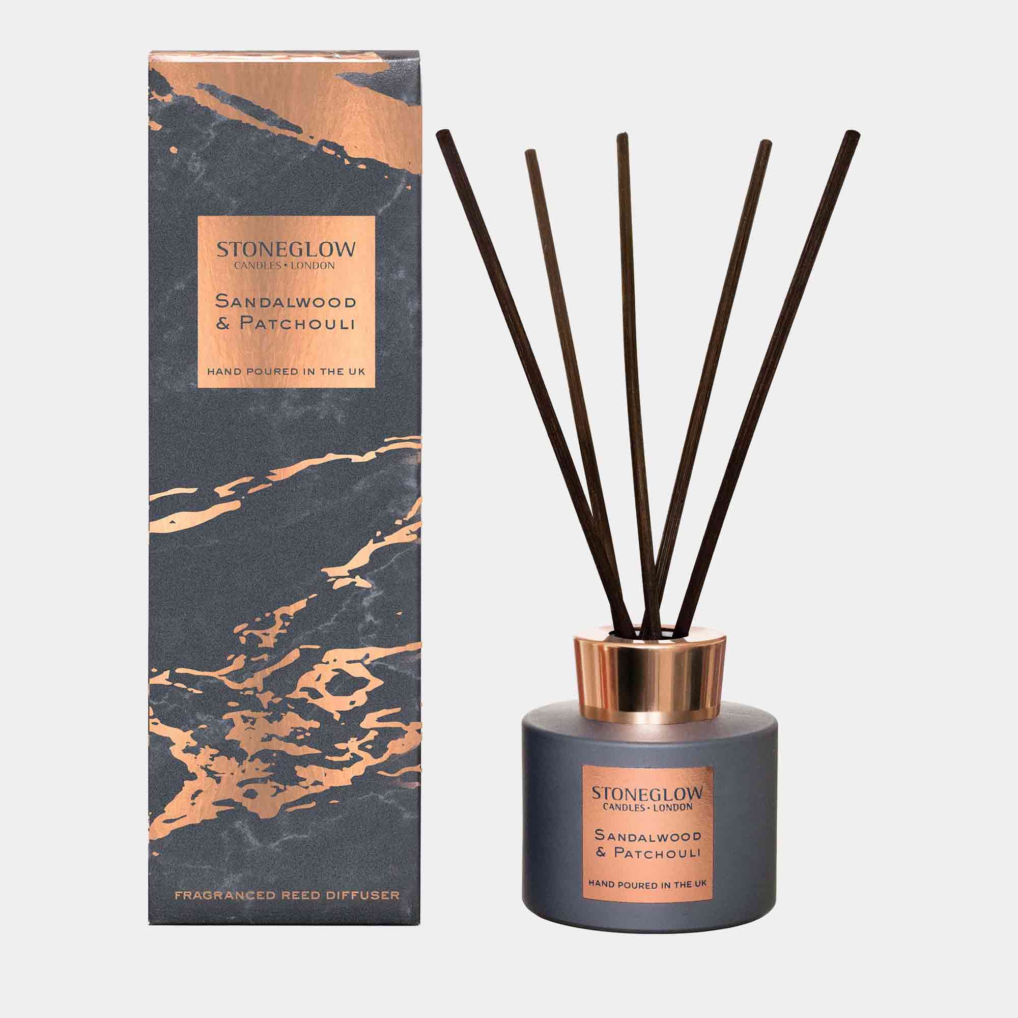 Stoneglow Luna - Sandalwood & Patchouli Reed Diffuser 120ml