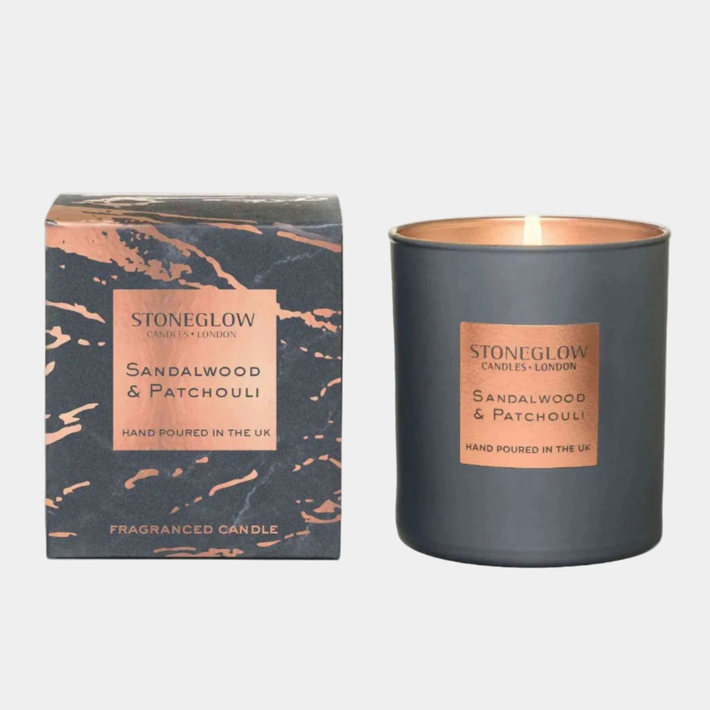 Stoneglow Luna - Sandalwood & Patchouli Candle 220g