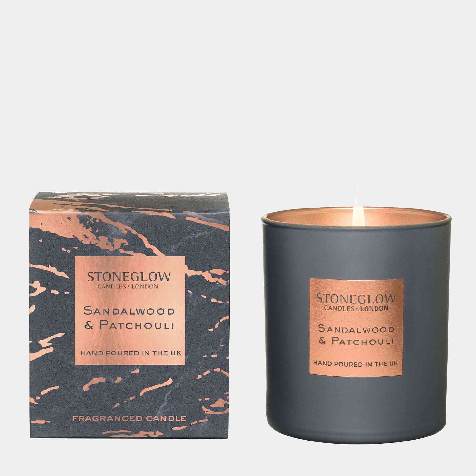 Stoneglow Luna - Sandalwood & Patchouli Candle