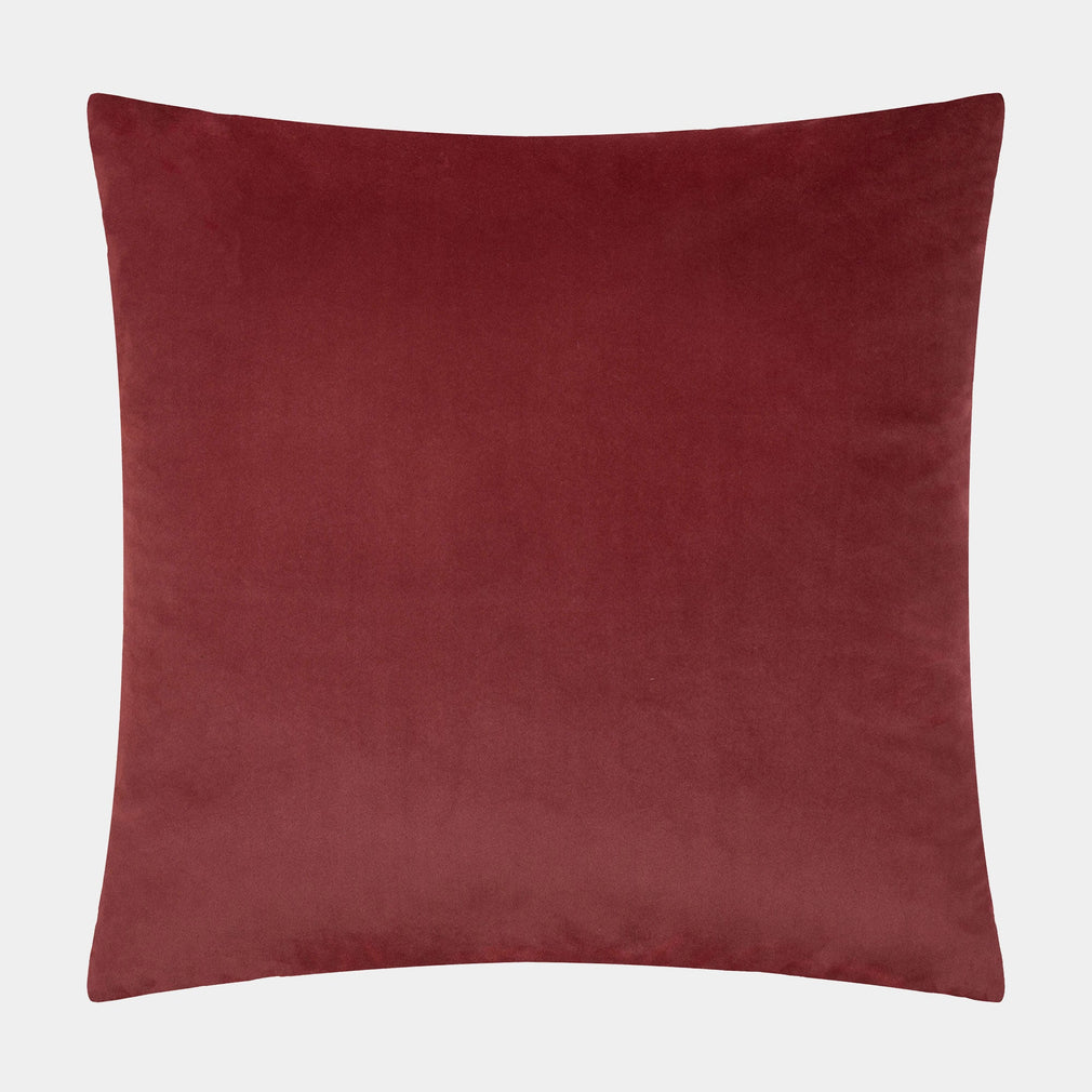 Savoy Stripe Velvet - Burgundy Cushion 50x50cm