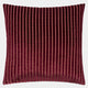 Savoy Stripe Velvet - Burgundy Cushion 50x50cm