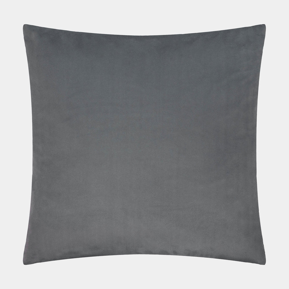 Savoy Stripe Velvet - Charcoal Cushion 50x50cm